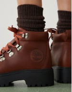Stone Street lace up hiker boots in brown leather