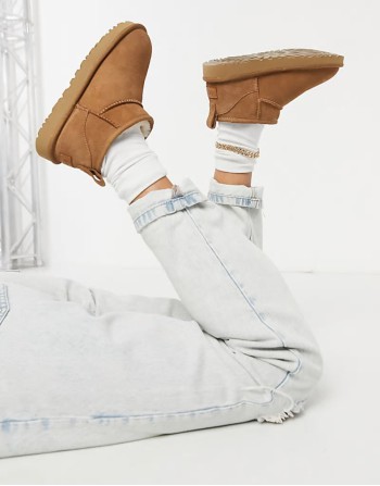 Classic Ultra Mini ankle boots in chestnut