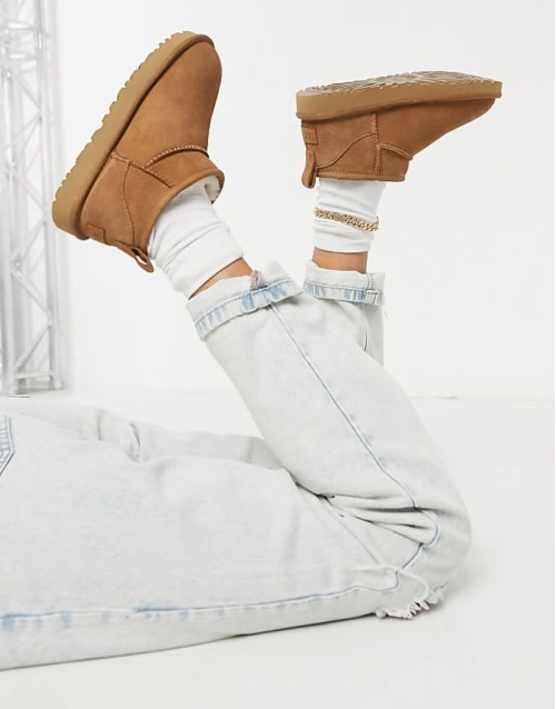 Classic Ultra Mini ankle boots in chestnut