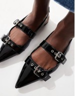 Cotton On zadie buckle slingback in black
