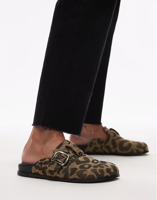 Beck clog in leopard print