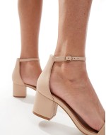 Hallie block heeled sandals in beige